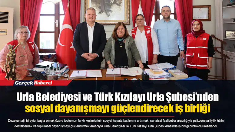 Urla Belediyesi ve Türk Kızılayı Urla Şubesi’nden sosyal dayanışmayı güçlendirecek iş birliği