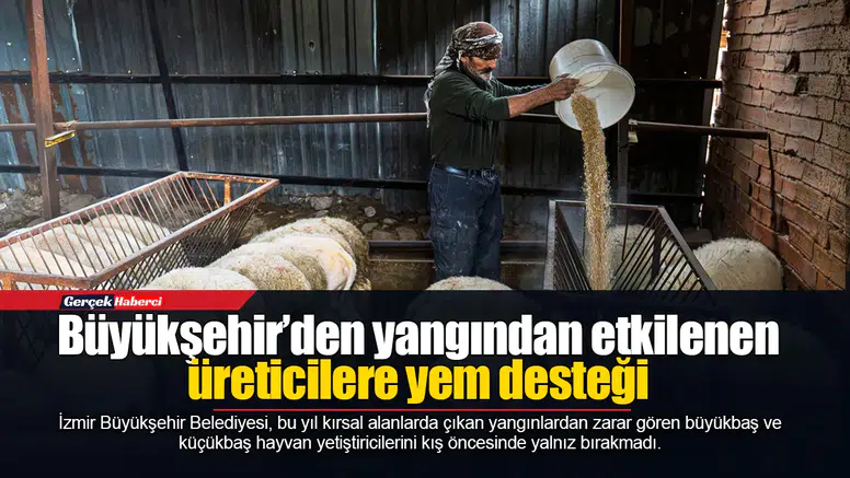 Meraları yanan çiftçiye kış öncesi destek