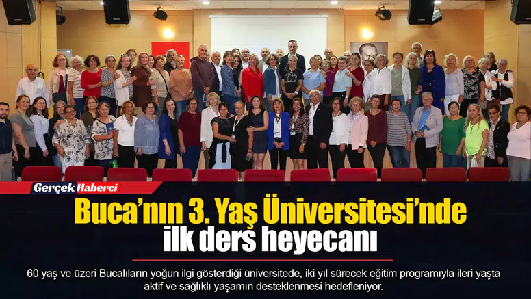 Buca’nın 3. Yaş Üniversitesi’nde ilk ders heyecanı