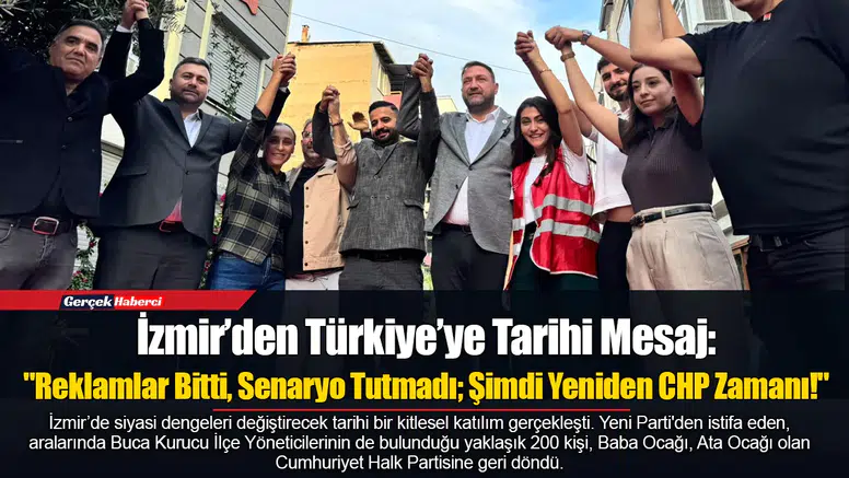 İzmir’den Türkiye’ye Tarihi Mesaj: "Reklamlar Bitti, Senaryo Tutmadı; Şimdi Yeniden CHP Zamanı!"