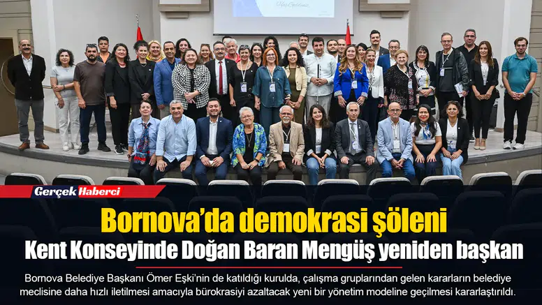 Bornova’da demokrasi şöleni: Kent Konseyinde Doğan Baran Mengüş yeniden başkan