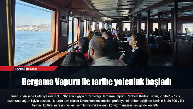 Bergama Vapuru ile tarihe yolculuk başladı