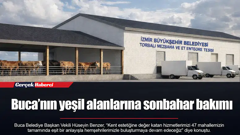 Buca’nın yeşil alanlarına sonbahar bakımı