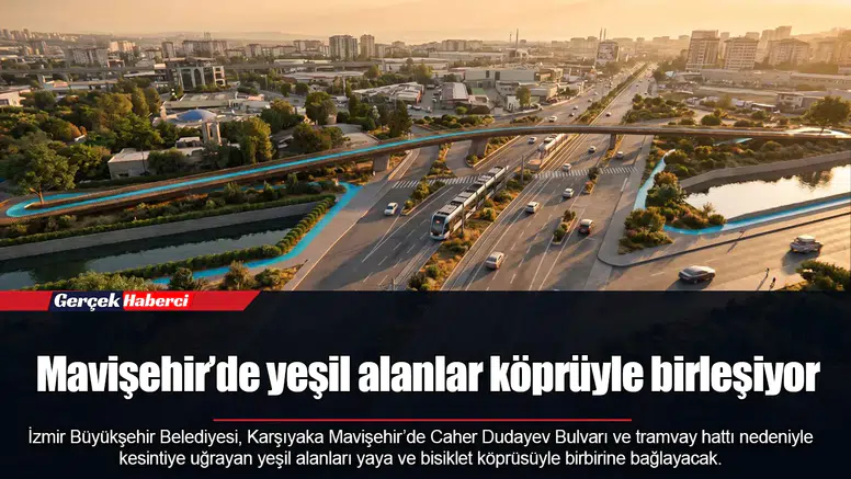 Mavişehir’de yeşil alanlar köprüyle birleşiyor