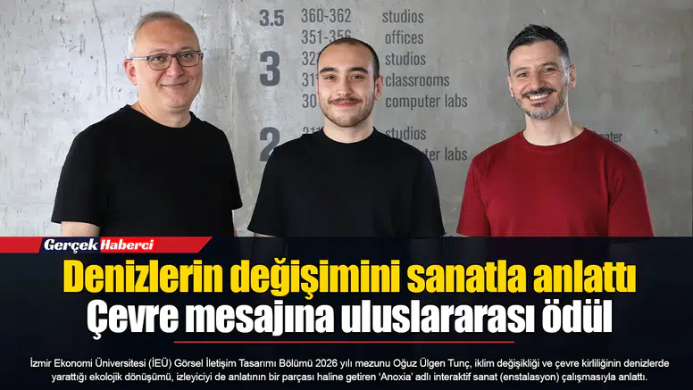 Denizlerin değişimini sanatla anlattı...  Çevre mesajına uluslararası ödül