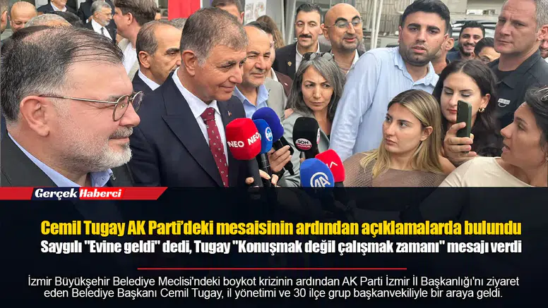 Cemil Tugay AK Parti’deki mesaisinin ardından açıklamalarda bulundu