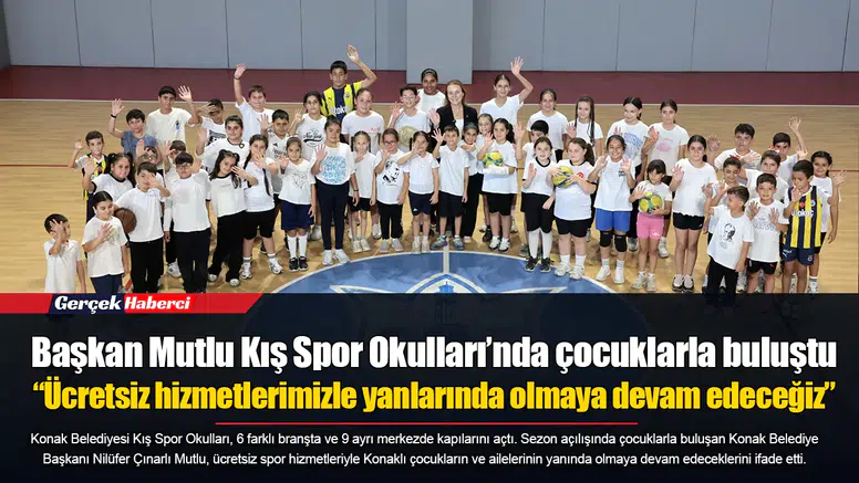 Başkan Mutlu Kış Spor Okulları’nda çocuklarla buluştu