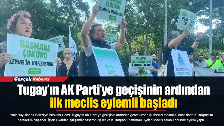 Tugay’ın AK Parti’ye geçişinin ardından ilk meclis eylemli başladı