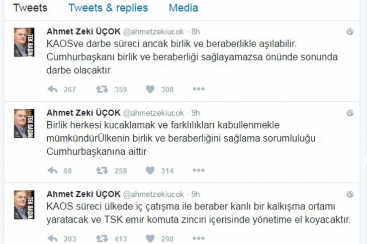 Üçok Cumhurbaşkanı Birliği Sağlayamazsa Darbe Olur