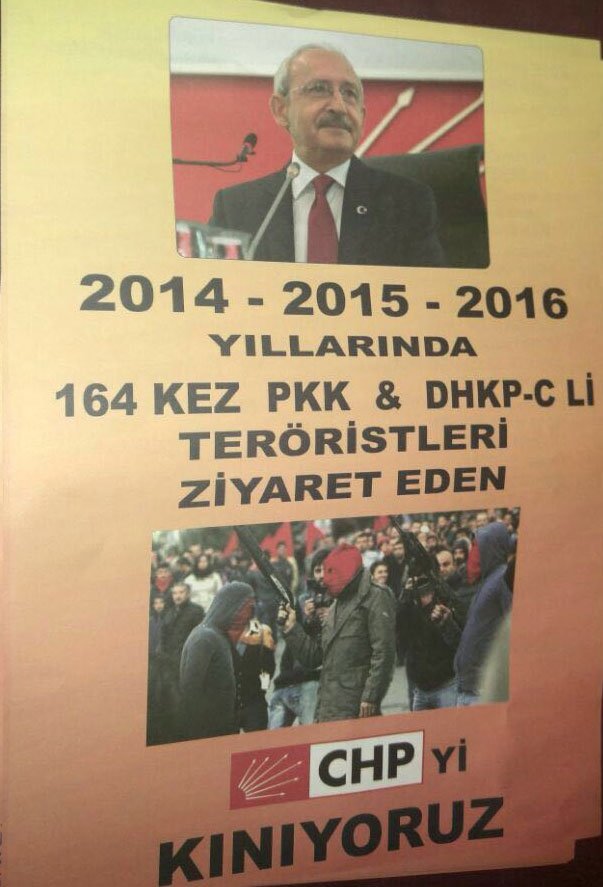 CHP'ye Bu Defa Afişli Provokasyon