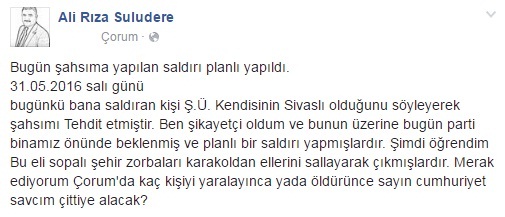CHP'li Başkana Sopalı Saldırı