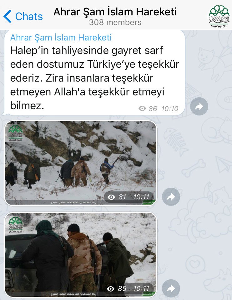 En Kanlı Örgütten Türkiye'ye Teşekkür