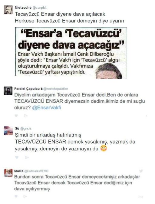 Vakıf Başkanı 'Dava açacağız' Dediğine Pişman: 'Tecavüzcü Ensar' Twitter'da Trend Oldu!