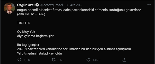 AK Parti ile CHP arasında anket polemiği