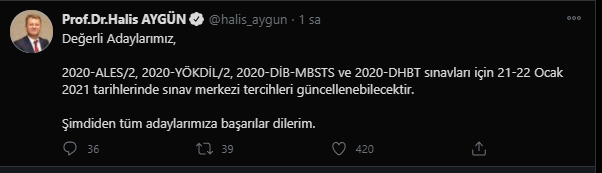 ÖSYM'den erteleme açıklaması: Sınav merkezleri güncellenebilecek