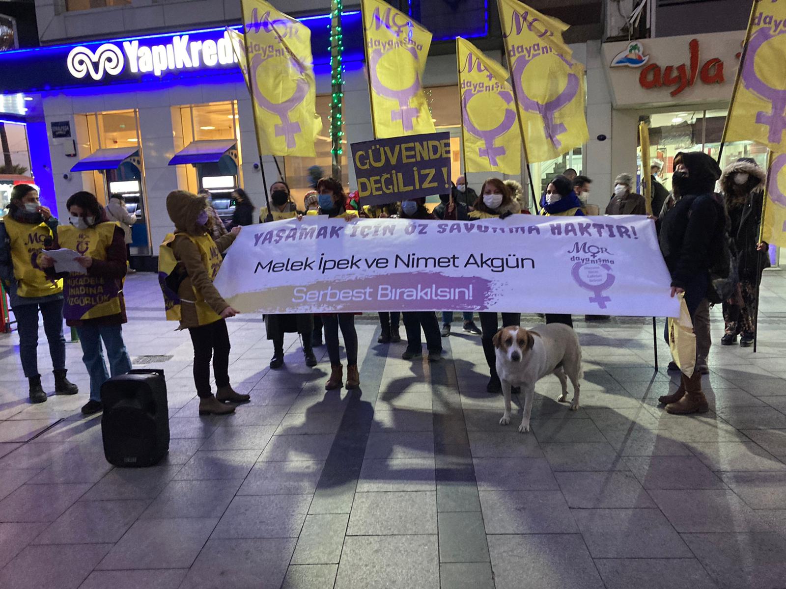 Eylemcilere Karşıyaka'da sürpriz destek