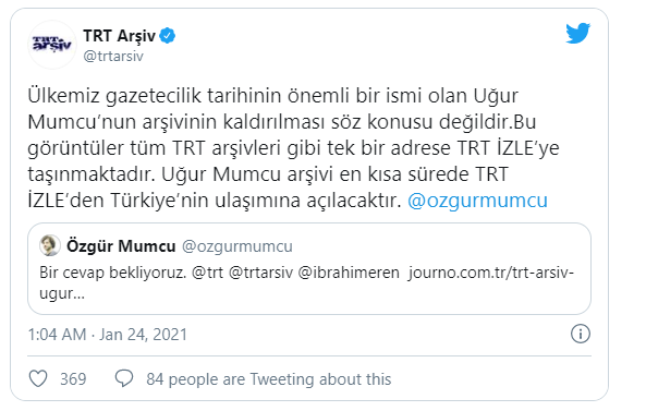 TRT'den geri adım: Uğur Mumcu arşivi en kısa sürede erişime açılacak