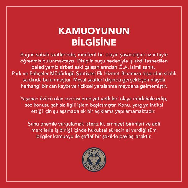 Buca Belediyesi'ne ait binaya silahlı saldırı