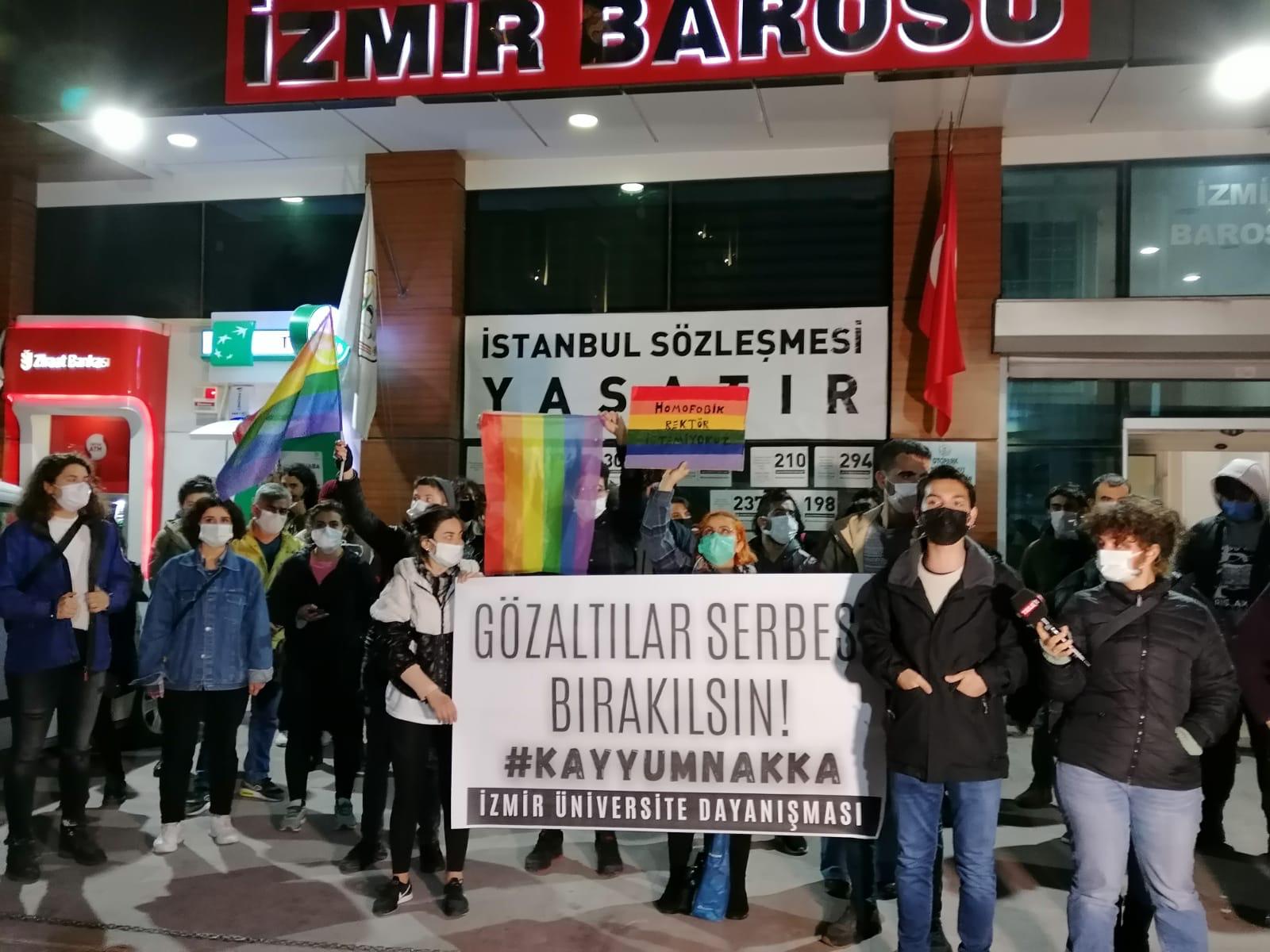 İzmir Üniversite Dayanışması: "Gözaltılar serbest bırakılsın"