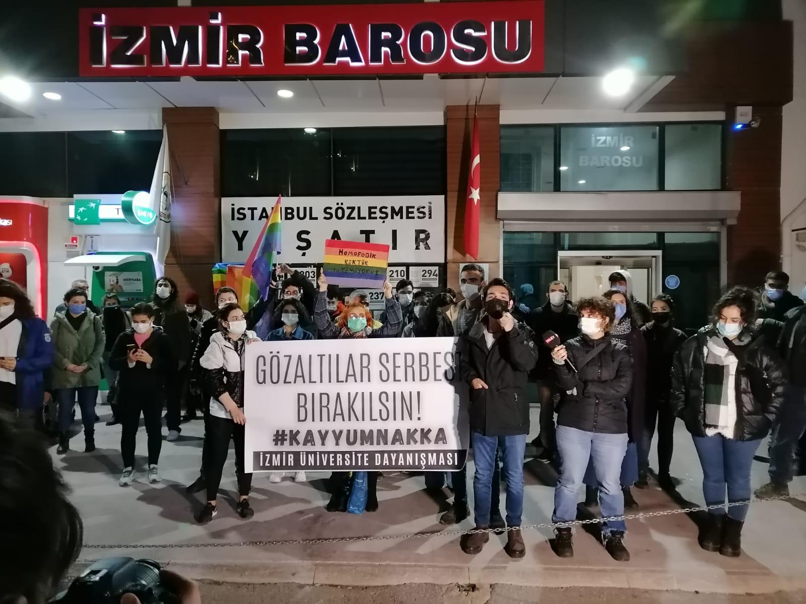 İzmir Üniversite Dayanışması: "Gözaltılar serbest bırakılsın"