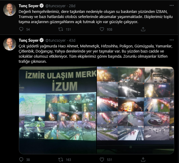 Soyer'den trafiğe çıkmayın uyarısı