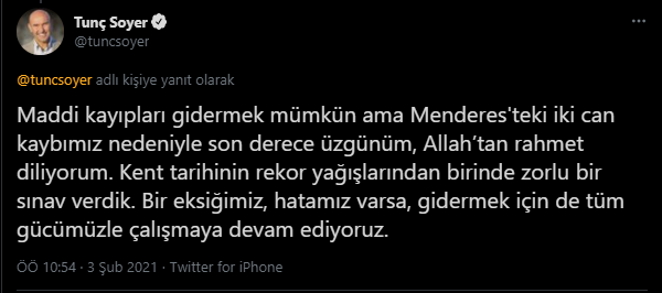 Soyer, "Selin izlerini büyük ölçüde sildik, İzmirimizde hayat normale döndü"