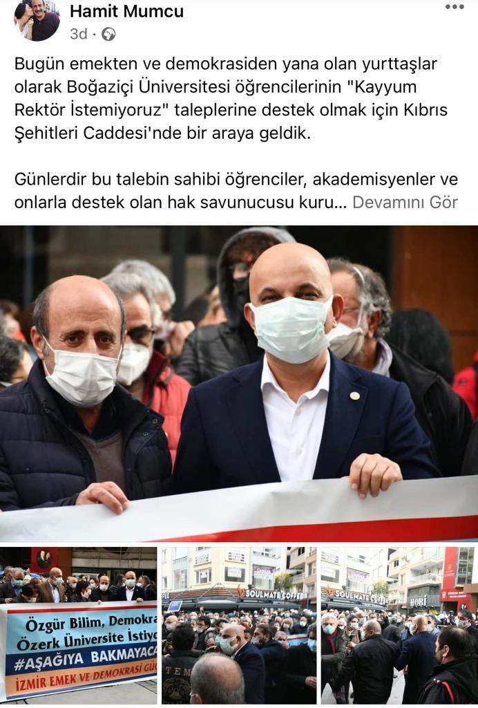 Mumcu'dan İzmir'in muhalif milletvekillerine çağrı: "Mahir'leşerek" halkına siper olan 'Vekil'e ve saldırılan kitleye sahip çıkın