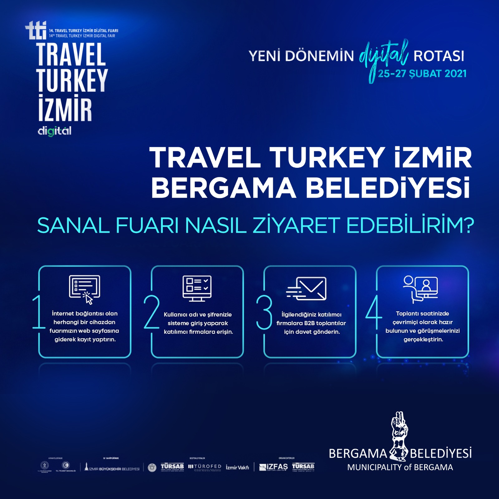 Türkiye’nin ilk sanal fuarında Bergama yerini aldı