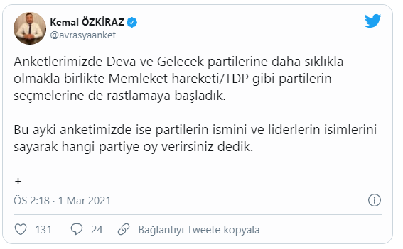 Son anket açıklandı: Muharrem İnce detayı