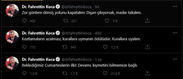 Sağlık Bakanı Koca'dan hafta sonu kısıtlaması açıklaması!