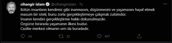 CHP’ye katılan İslam’dan ilk mesaj: Ülkemiz, CHP ve kendim için hayırlı olmasını diliyorum