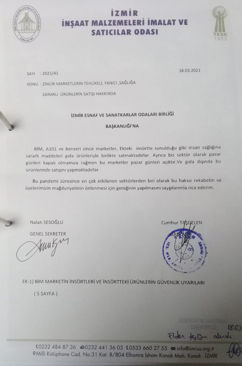 "Yanıcı ve patlayıcı maddeler gıda malzemelerinin yanında satılıyor"