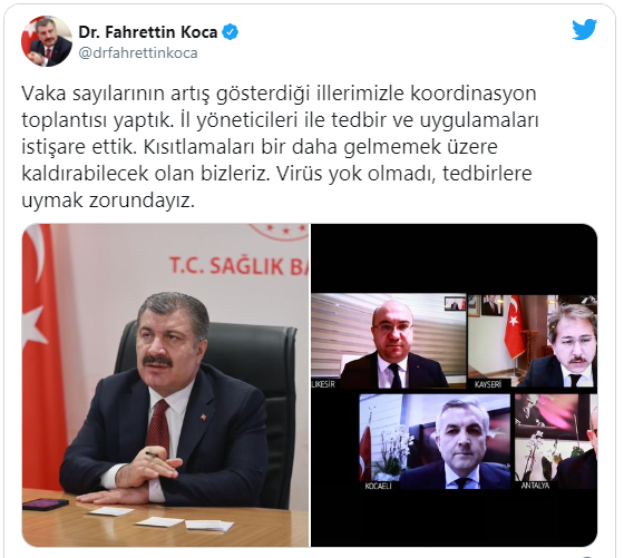 Vaka sayıları alarm veren iller için kritik toplantı