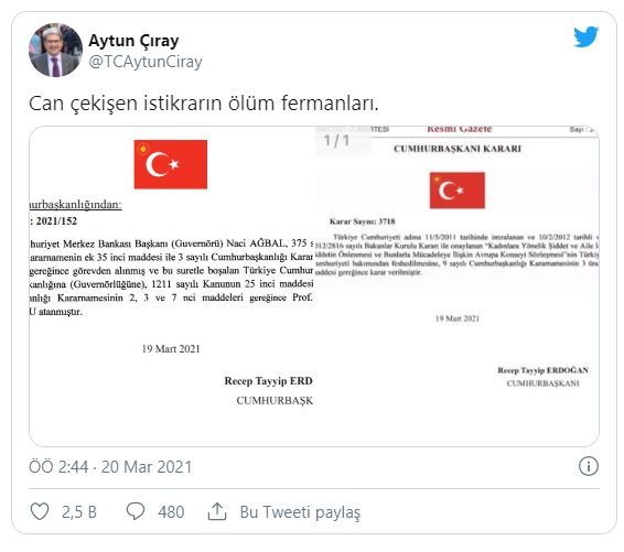 İstanbul Sözleşmesi kaldırıldı tepkiler çığ gibi büyüdü: Size ve tüm kötülüklerinize rağmen biz yaşayacağız ve Sözleşmeyi geri getireceğiz!