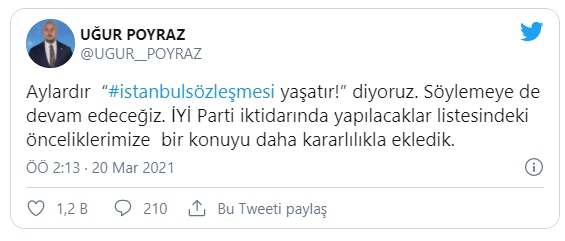 İstanbul Sözleşmesi kaldırıldı tepkiler çığ gibi büyüdü: Size ve tüm kötülüklerinize rağmen biz yaşayacağız ve Sözleşmeyi geri getireceğiz!