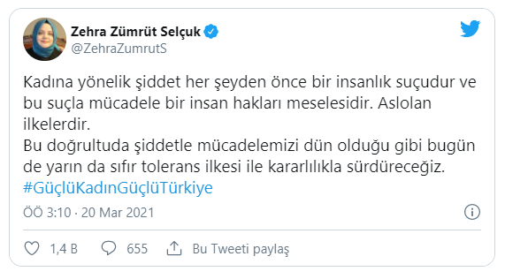 İstanbul Sözleşmesi kaldırıldı tepkiler çığ gibi büyüdü: Size ve tüm kötülüklerinize rağmen biz yaşayacağız ve Sözleşmeyi geri getireceğiz!