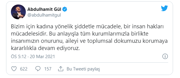 Adalet Bakanı Gül: Bizim için kadına yönelik şiddetle mücadele, bir insan hakları mücadelesidir