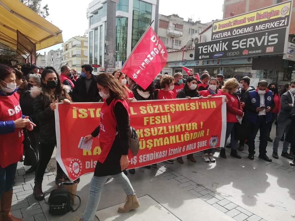 Genel-İş İzmir 6 Nolu Şube; "Sözleşmeden çekilmek kadın düşmanlığıdır"