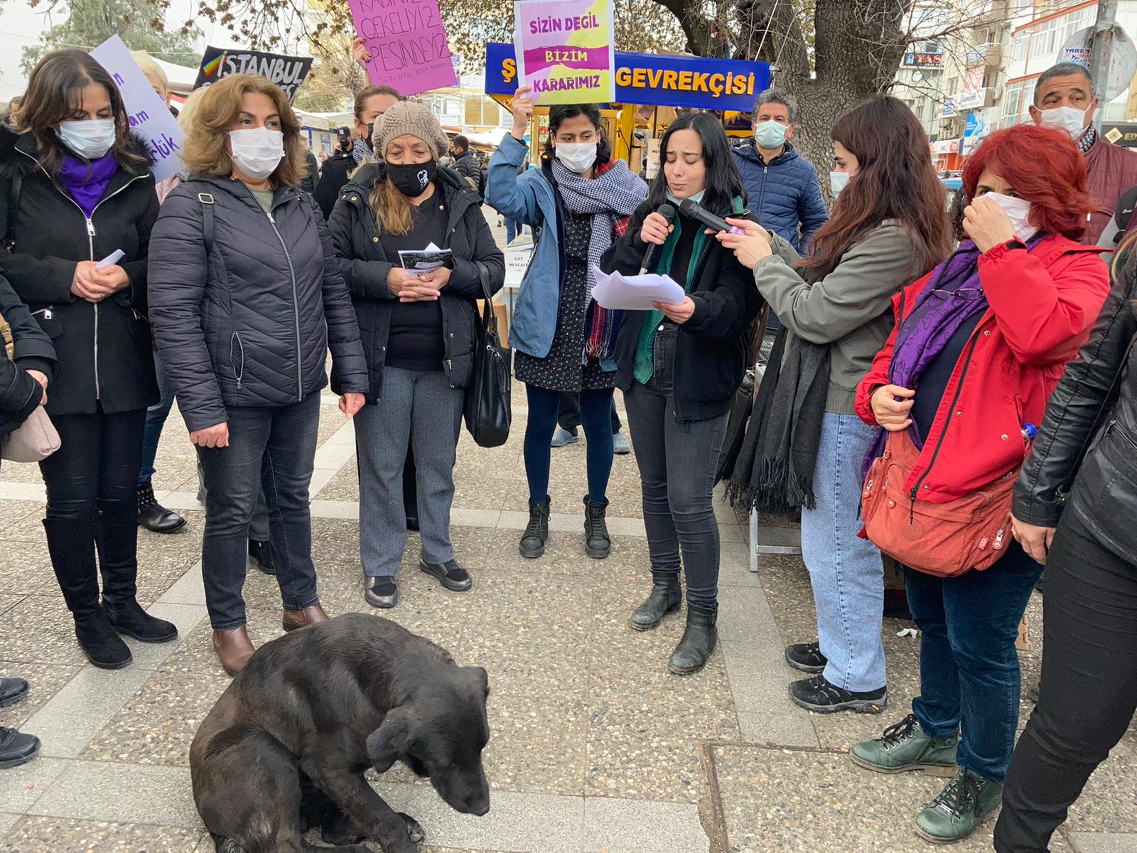 Bucalı kadınlar bir araya geldi: “Sözleşmeden vazgeçmeye niyetimiz yok”