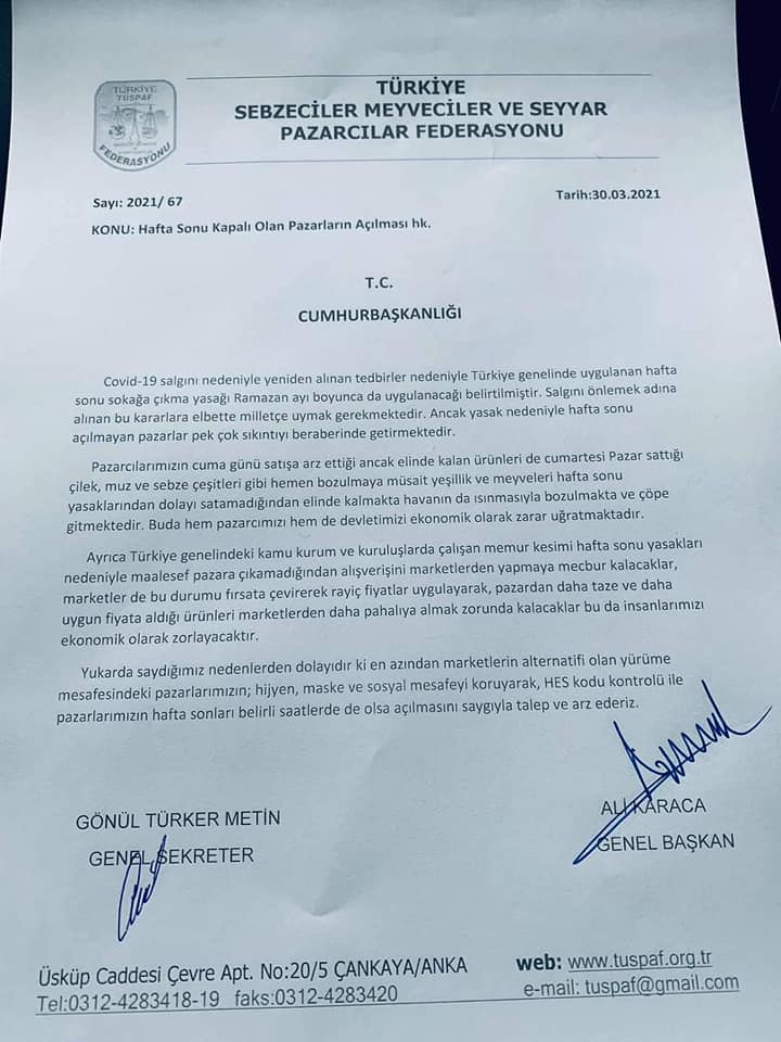 Erişen, “Pazarlar kapalı olduğu için marketler fiyat yükseltiyor”