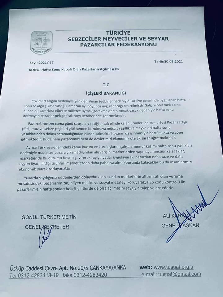 Erişen, “Pazarlar kapalı olduğu için marketler fiyat yükseltiyor”