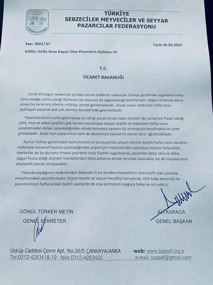 Erişen, “Pazarlar kapalı olduğu için marketler fiyat yükseltiyor”