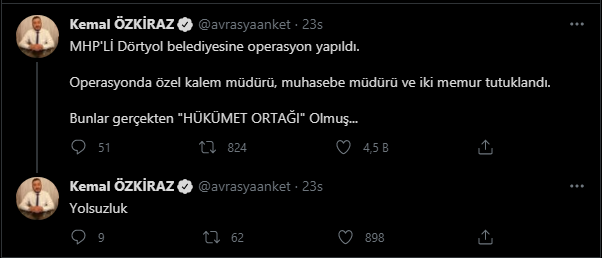 MHP’li belediyede zimmet operasyonu