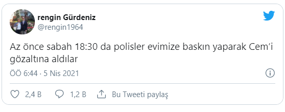 Montrö bildirisine imza atan emekli amirallere gözaltı