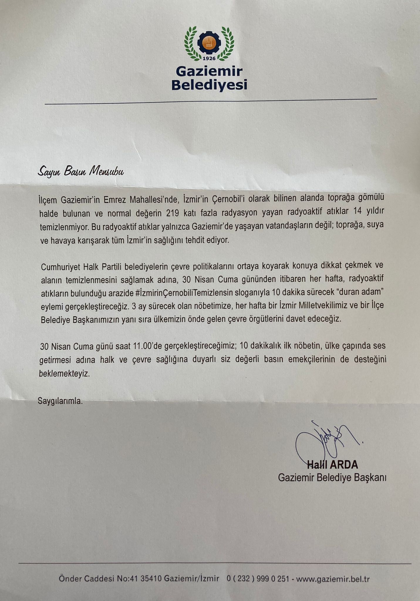CHP’li belediyeler Çernobil nöbetinde