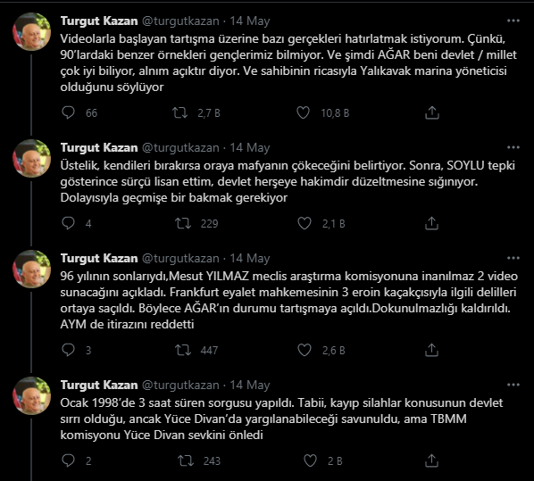 Sedat Peker’in gündeme getirdiği suçlamalar daha önce Frankfurt’ta görülen davada kayıtlara geçmiş