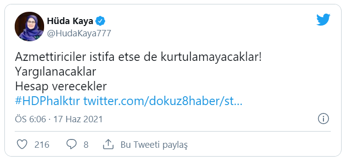 Hüda Kaya: Saldırganın SADAT tarafından Suriye'de silahlı eğitimden geçirilmiş biri olduğunu öğrendik