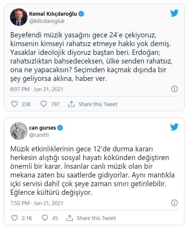 Erdoğan’ın ‘müzik yasağı’ açıklamasına tepki yağdı: #kusurabakıyoruz