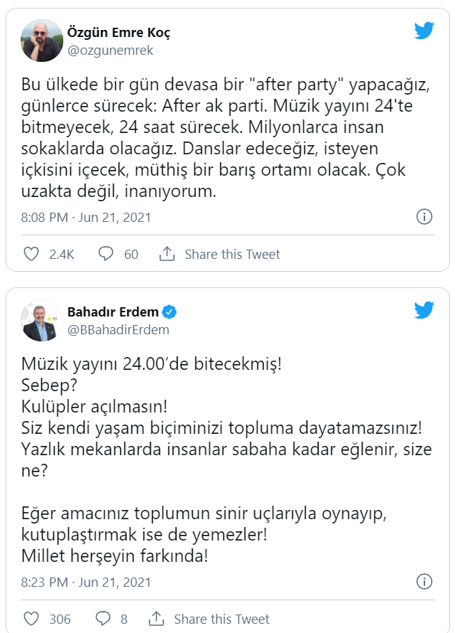 Erdoğan’ın ‘müzik yasağı’ açıklamasına tepki yağdı: #kusurabakıyoruz