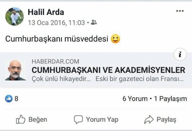Başkan Arda'nın yargılandığı davada Facebook’tan bilgi istenecek